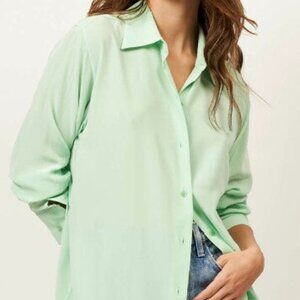 Equipment Silk Shirt Green - 80% off MRSP